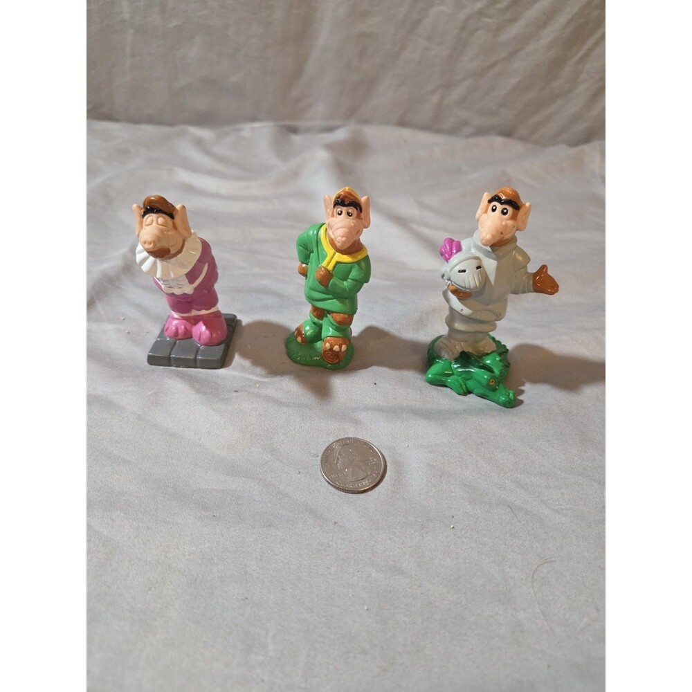 Alf Loose 3.5" Toy Figure Lot Wendy's 1990
